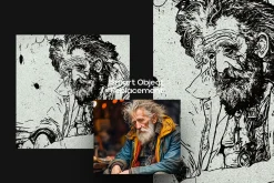 Realistic Drawing Square And Poster