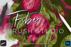 Realistic Fiber Effect Brush Studio
