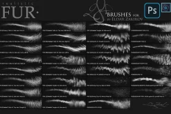 28 Realistic FUR Photoshop Brushes