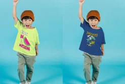 realistic kids t-shirt mockup PSD