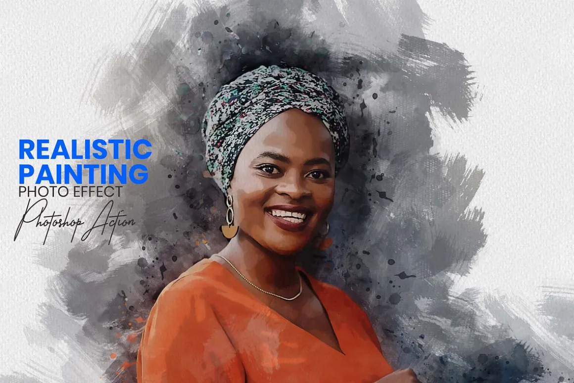 Realistic Painting Photoshop Action