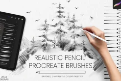 Realistic Pencil Procreate Brushes