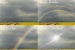 Realistic rainbow overlays