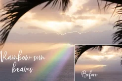 Realistic rainbow overlays