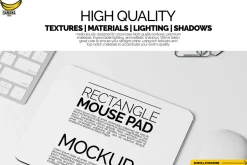 Rectangle Mousepad Mockup Bundle