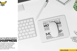 Rectangle Mousepad Mockup Bundle