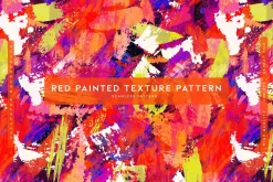 Red Painted Texture Pattern