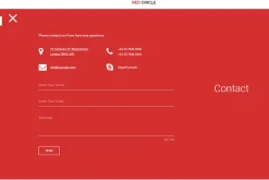 Red Circle - Coming Soon HTML Templ.