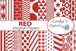 Red Digital Paper