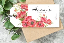 Red Poppy Watercolor Clipart