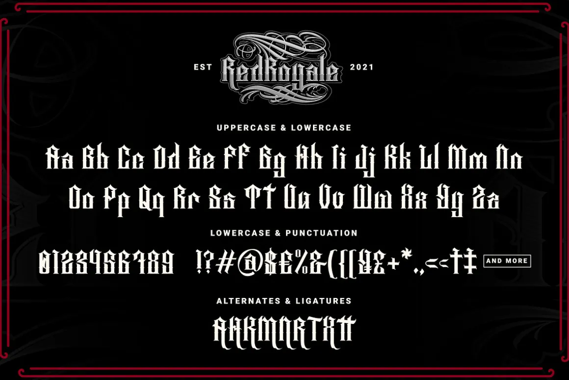 Red Royale – Blackletter Fonts