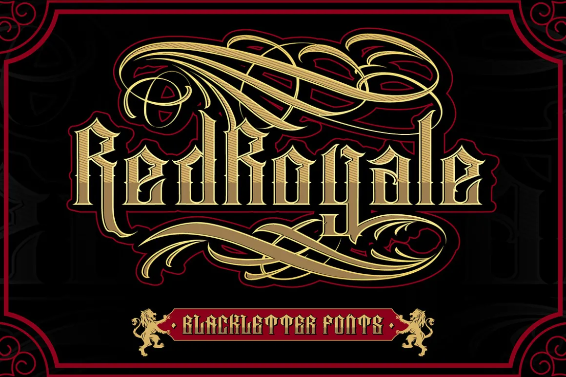 Red Royale – Blackletter Fonts