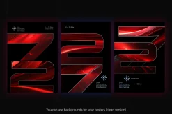 Red Shift Background Set