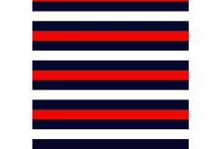 Red White and Blue Impact Stripe