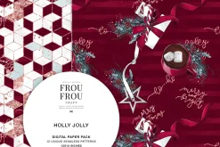 Red Winter Christmas Paper Pack