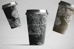 Rennes France City Map in Retro