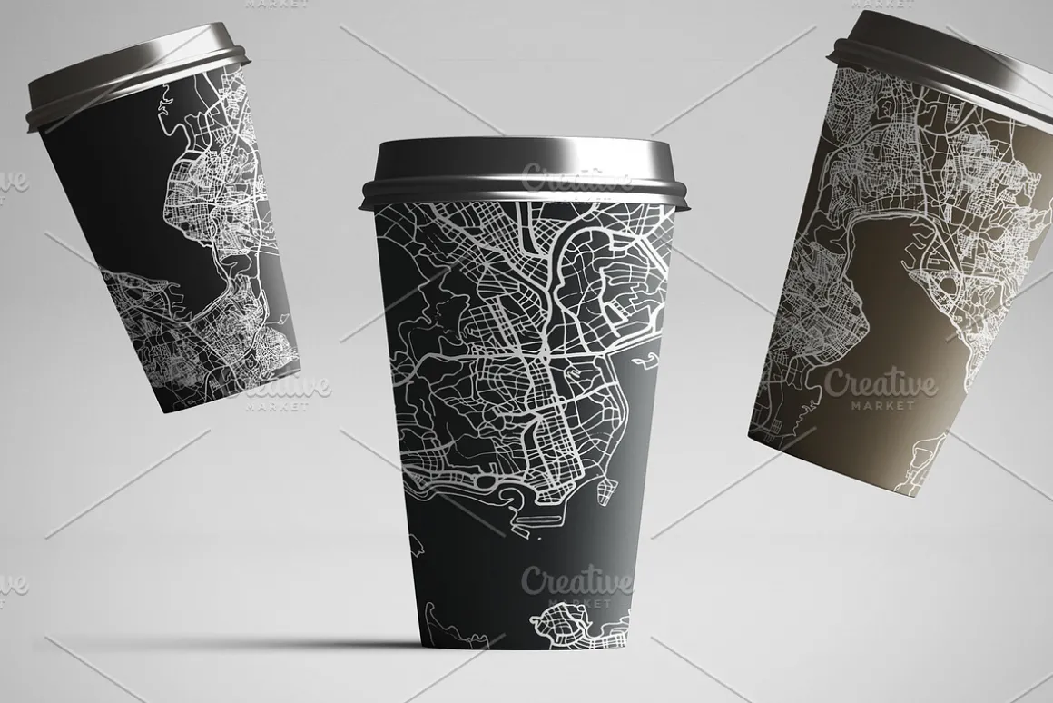 Rennes France City Map in Retro