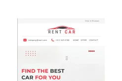 Rent Car - Email Template