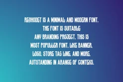 Reqhodet - Minimal & Tall Font