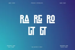 Reqhodet - Minimal & Tall Font