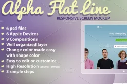 Responsive Mockup Alpha Flat Line