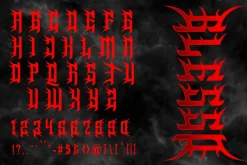 ResseR Modern Metal Font