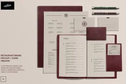 Restaurant Menu Mockup Bundle