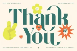 Restful Silent Modern Display Font