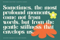 Restful Silent Modern Display Font