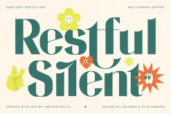 Restful Silent Modern Display Font