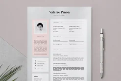 Resume Template 3 page / Valérie