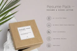 Resume Template 3 page / Valérie