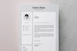 Resume Template 3 page / Valérie