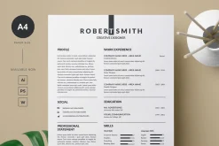 Resume and Cover Letterhead