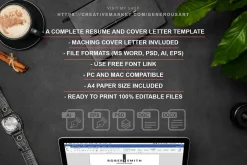 Resume and Cover Letterhead
