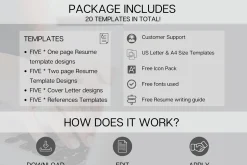Resume BUNDLE - 5 Templates!