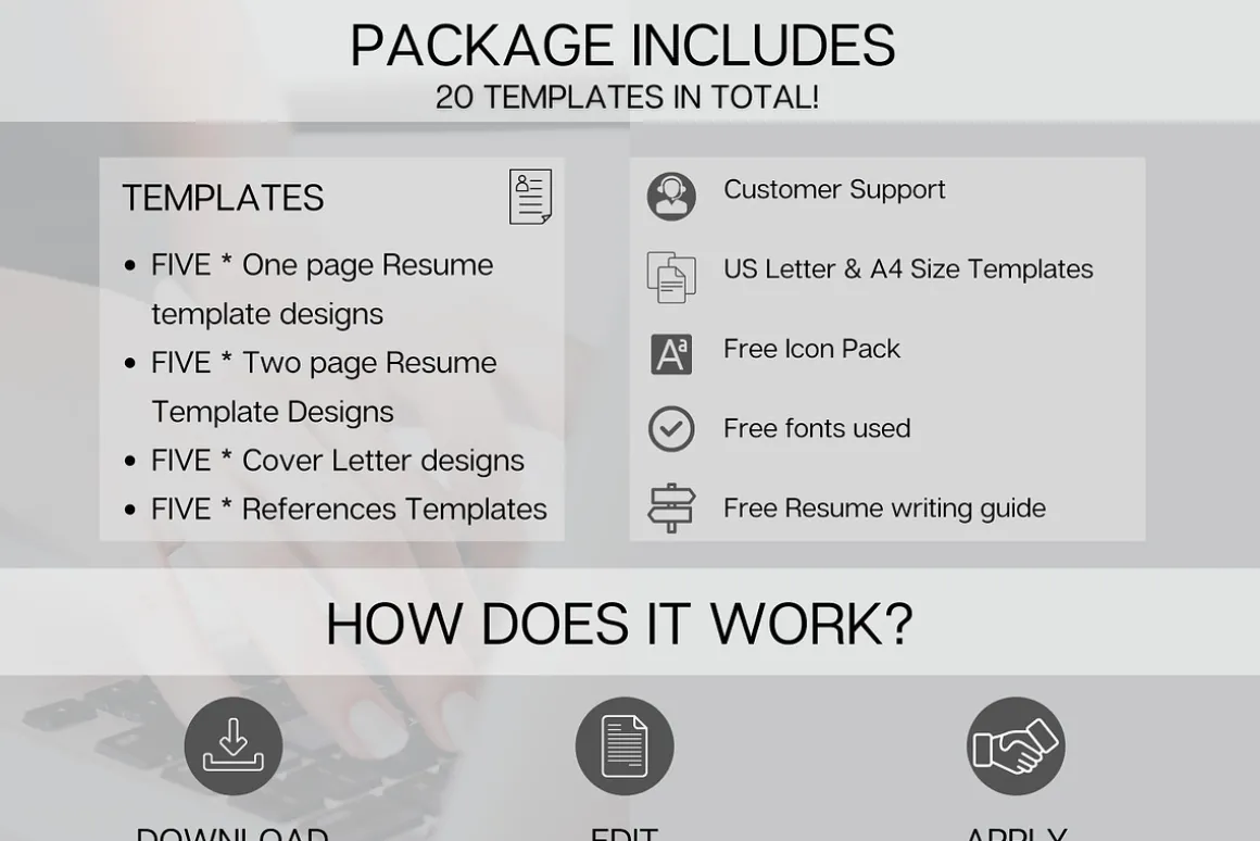 Resume BUNDLE - 5 Templates!