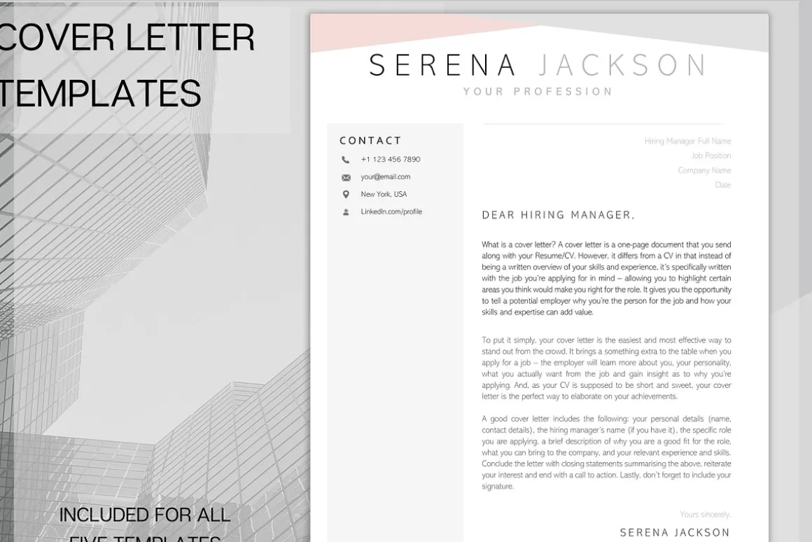 Resume BUNDLE - 5 Templates!