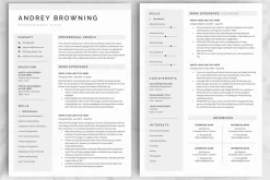 Resume/CV - The Andrey