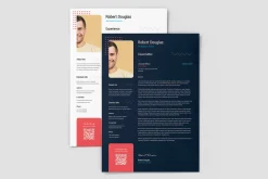 Resume Dark and Light Template