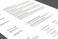 Resume Template / CV