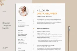 Resume Template Greta