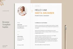 Resume Template Greta