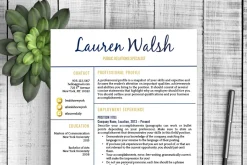 Resume Template - Lauren