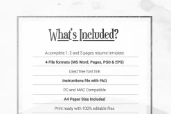 Resume Template 3 Page | CV Template