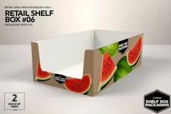 Retail Shelf Box 06 Packaging Mockup