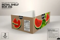 Retail Shelf Box 06 Packaging Mockup