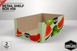 Retail Shelf Box 06 Packaging Mockup