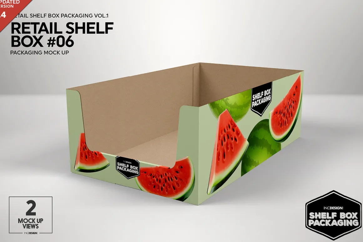 Retail Shelf Box 06 Packaging Mockup