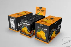 Retail Shelf Box 21 Packaging Mockup